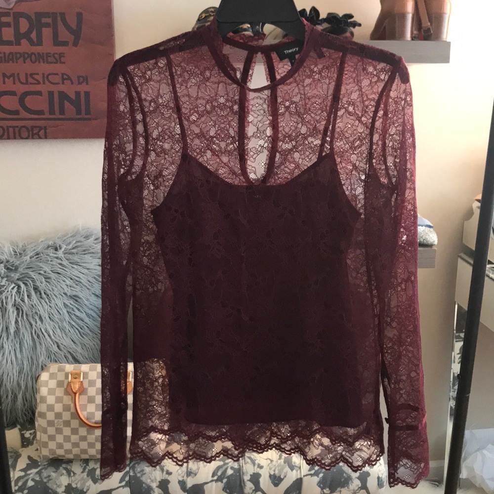 Theory Lace Top with Tank